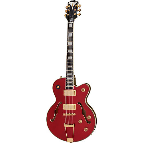 Epiphone Uptown Kat ES Semi-Hollow Electric Guitar Emerald Green Metallic - musicians--Friend