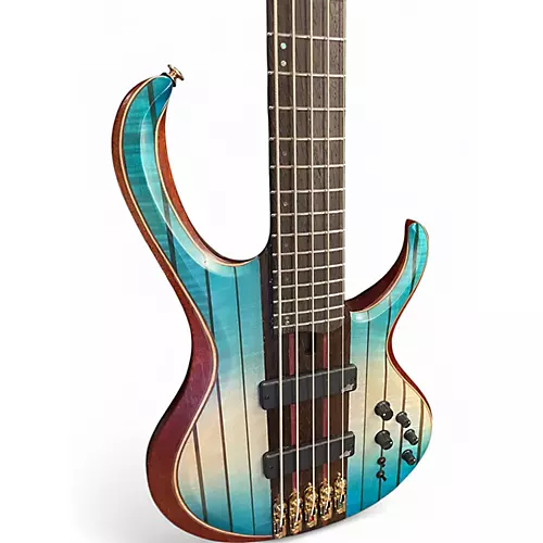 Used Ibanez Premium BTB1935 Caribbean Islet Electric Bass Guitar Caribbean Islet - musicians--Friend