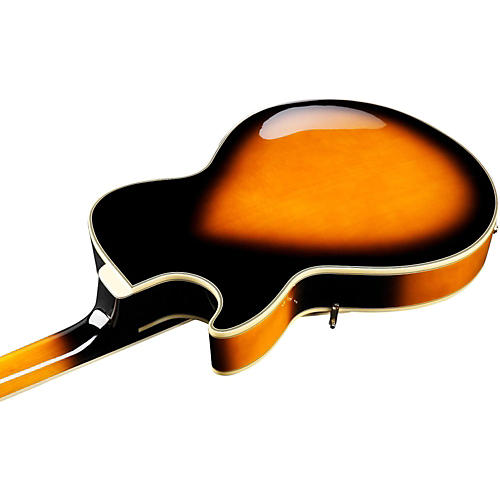 Ibanez GB Series GB10SE George Benson Signature Hollow Body Electric Guitar Brown Sunburst Tortoise Pickguard - musicians--Friend