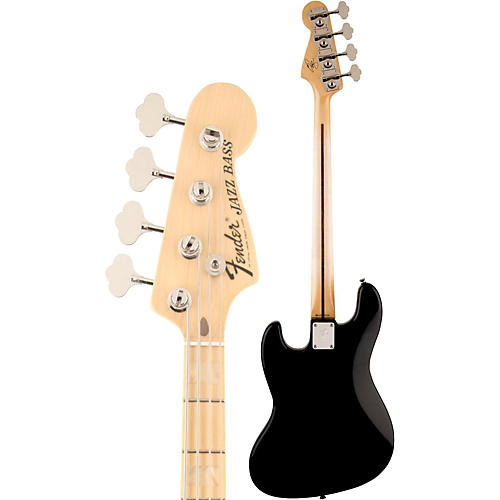 Fender USA Geddy Lee Signature Jazz Bass Black Maple Neck - musicians--Friend