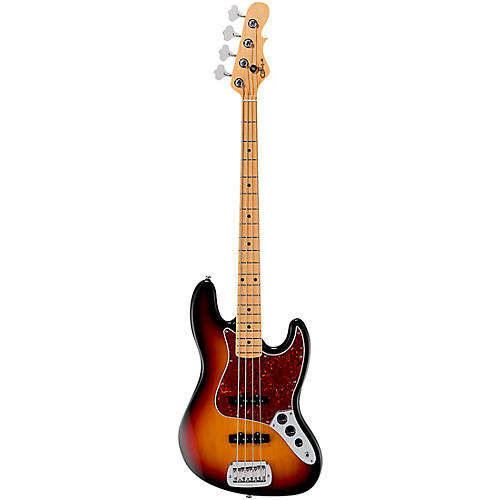 G&L Fullerton Deluxe JB Maple Fingerboard Electric Bass 3-Tone Sunburst - musicians--Friend