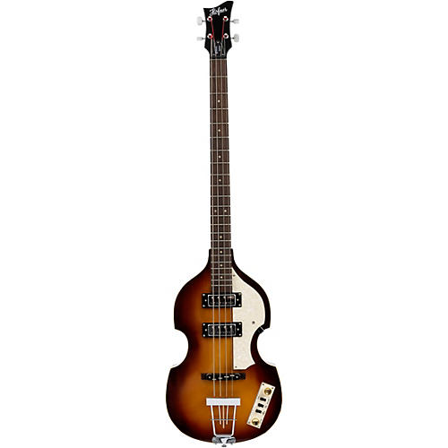Hofner Ignition Series Short-Scale Violin Bass Guitar with Cavern Pickup Spacing Sunburst - musicians--Friend