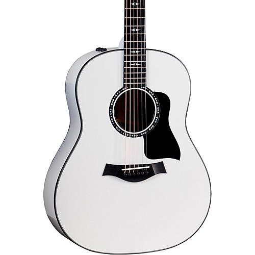 Taylor Custom Torrefied Sitka Spruce-Neo-Tropical Mahogany Grand Pacific Acoustic-Electric Guitar Pearl White - musicians--Friend