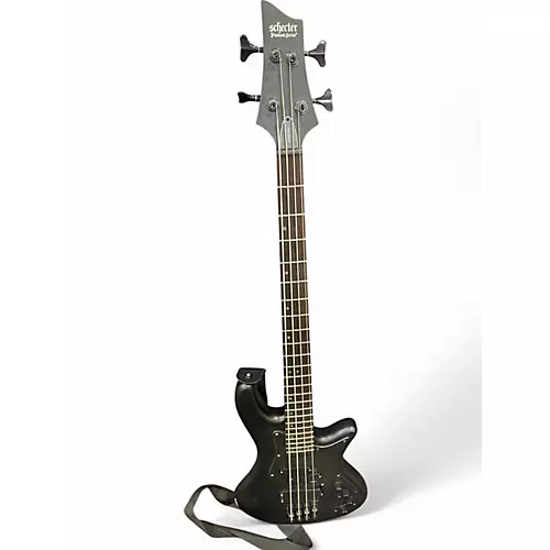 Used Schecter Guitar Research STEALTH 4 MATTE BLACK Electric Bass Guitar MATTE BLACK - musicians--Friend