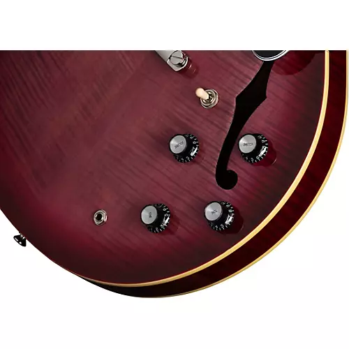 Epiphone ES-335 Figured Limited-Edition Semi-Hollow Electric Guitar Raspberry Burst - musicians--Friend