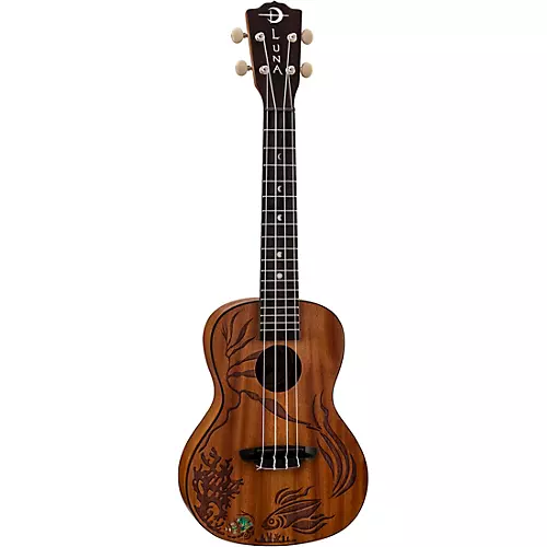 Luna Coral Solid Mahogany Concert Ukulele - musicians--Friend