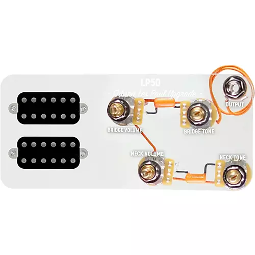920D Custom Uncovered Cool Kids Humbuckers & LP50-L Wiring Harness Combo Kit - musicians--Friend
