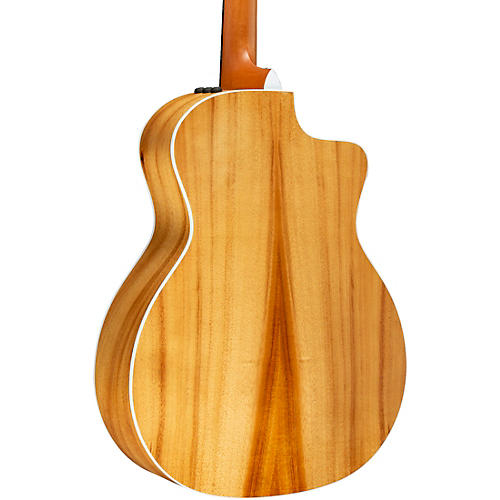 Taylor 214ce Koa Grand Auditorium Left-Handed Acoustic-Electric Guitar Natural - musicians--Friend