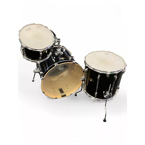 Used TAMA 3 Piece Rockstar Black Drum Kit Black - musicians--Friend