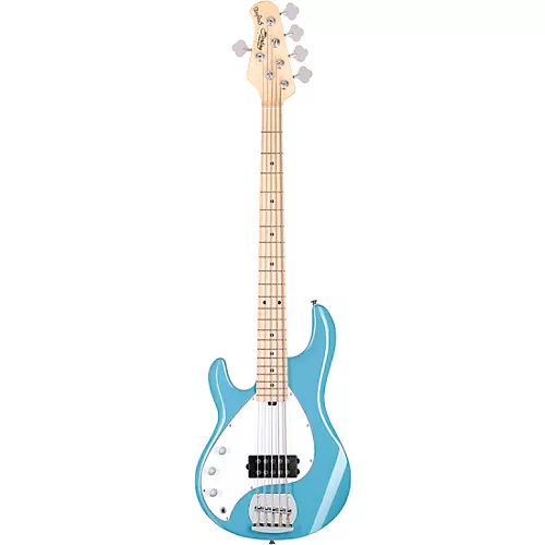 Sterling by Music Man StingRay 5 Ray5 Left-Handed Bass Guitar Chopper Blue - musicians--Friend
