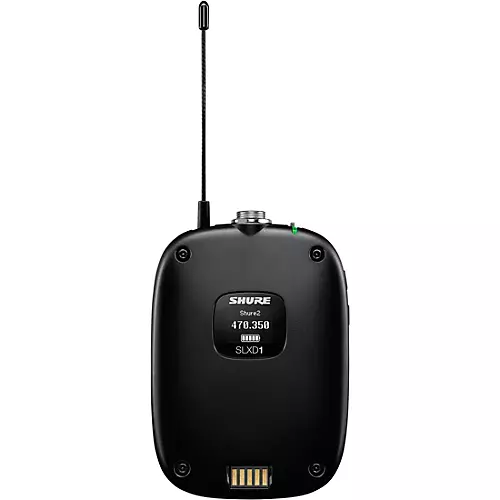 Shure SLXD14/DL4 Wireless System With SLXD1 Bodypack Transmitter, SLXD4 Receiver and DL4B Lavalier Microphone, Black Band H55 - musicians--Friend