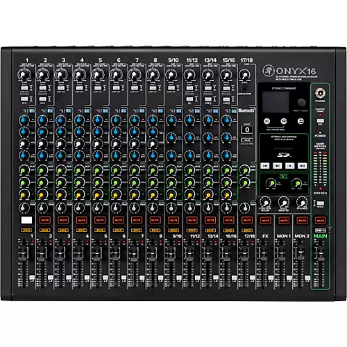 Mackie Onyx16 16-Channel Premium Analog Mixer With Multi-Track USB And Bluetooth - musicians--Friend