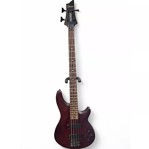 Used Schecter Guitar Research Omen 4 String Natural Electric Bass Guitar Natural - musicians--Friend