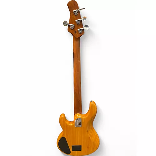 Used 2019 Ernie Ball Music Man STINGRAY BFR 4STRING Trans Amber Electric Bass Guitar Trans Amber - musicians--Friend