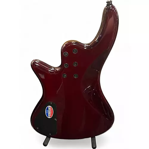 Used Schecter Guitar Research Stilletto extreme Black Cherry Electric Bass Guitar Black Cherry - musicians--Friend