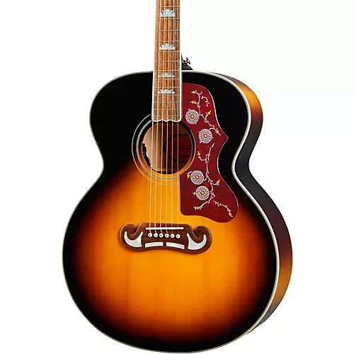 Epiphone Inspired by Gibson J-200 Acoustic-Electric Guitar Aged Vintage Sunburst - musicians--Friend