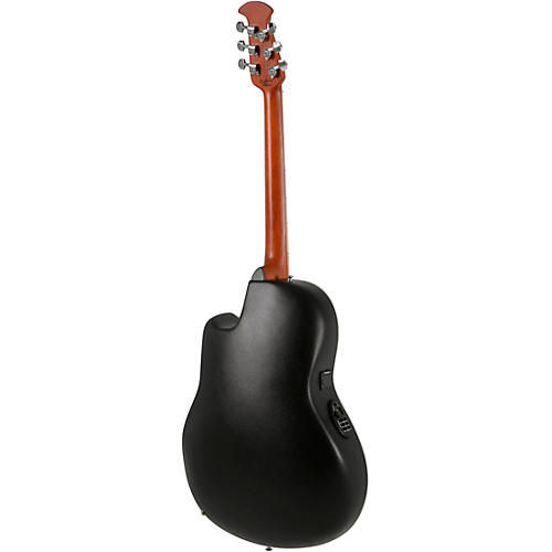 Ovation CS24P Celebrity Series Traditional Plus Mid-Depth Acoustic-Electric Guitar Nutmeg Burled Maple - musicians--Friend