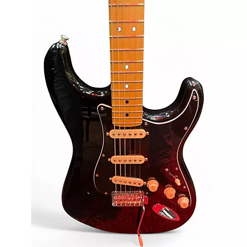 Used 2021 Fender Player Stratocaster Black Solid Body Electric Guitar Black - musicians--Friend