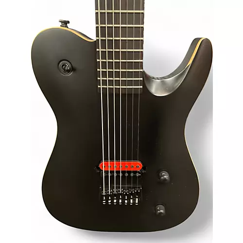 Used Jericho 7 IGNITION Black Solid Body Electric Guitar Black - musicians--Friend