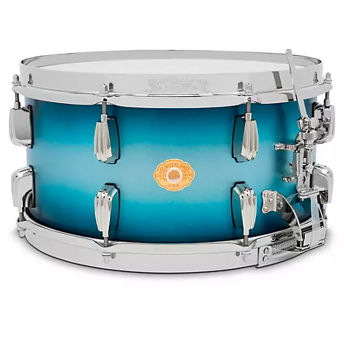 Slingerland Limited-Edition Radio King Specialty Lacquer Maple Snare Drum 14 x 7 in. Blue & Silver Lacquer - musicians--Friend