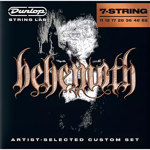 Dunlop Behemoth Artist-Selected Custom Nickel 7-String Electric Guitar Strings 11 - 62 - musicians--Friend