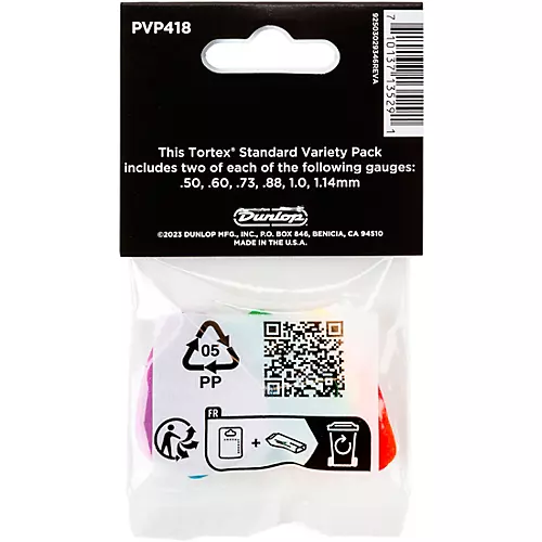 Dunlop Tortex Standard Variety Pick Pack 12 Pack - musicians--Friend
