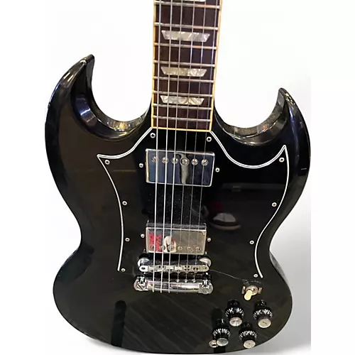 Used Gibson sg standard ebony Black Solid Body Electric Guitar Black - musicians--Friend