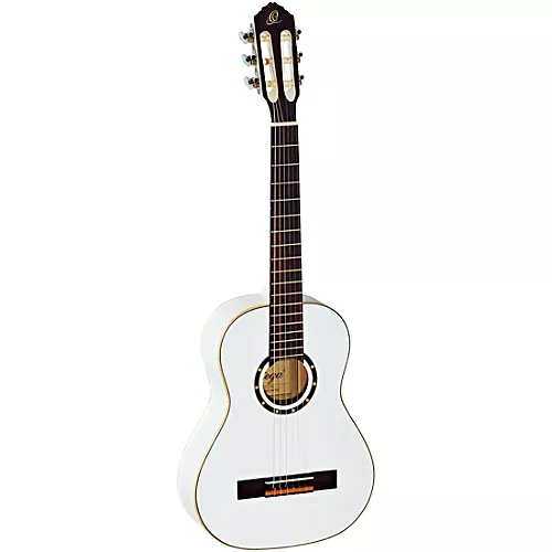 Ortega R121 Family Series 1/2 Size Classical Guitar White - musicians--Friend