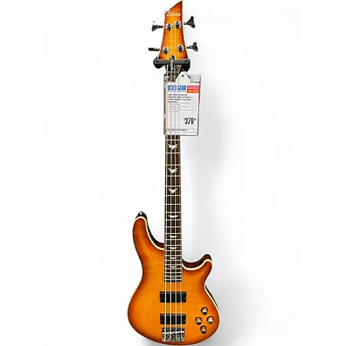 Used Schecter Guitar Research Omen Extreme 4 String Sunburst Electric Bass Guitar Sunburst - musicians--Friend