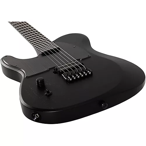 Schecter Guitar Research PT Black Ops Left Handed Electric Guitar Satin Black Open Pore - musicians--Friend