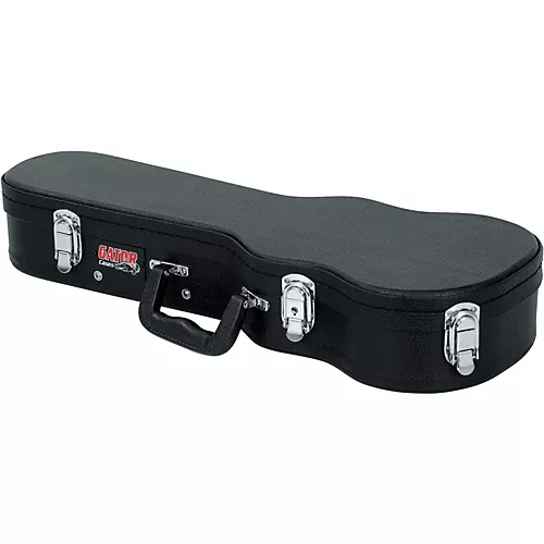 Gator Soprano Ukulele Wood Case Black - musicians--Friend
