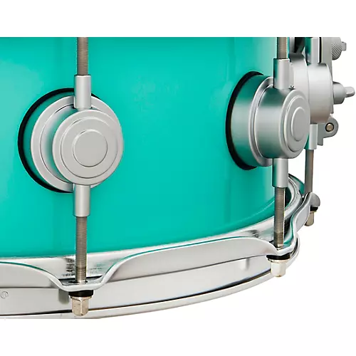 DW Collector's Series Santa Monica Snare Drum With Satin Chrome Hardware 14 x 5 in. Sea Foam Green - musicians--Friend