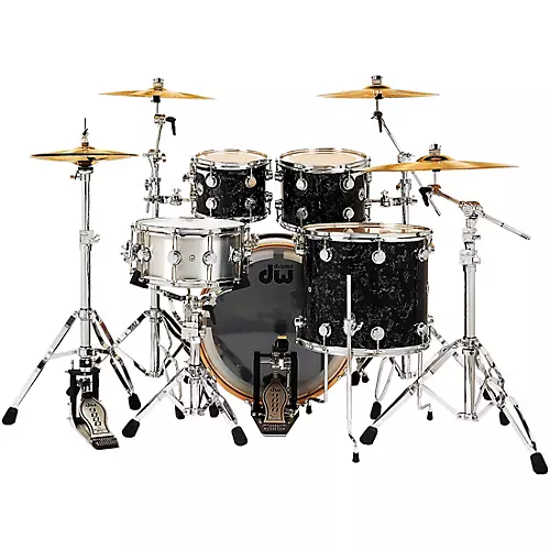DW Collectors Series 4-Piece SSC Maple Shell Pack With Chrome Hardware Black Velvet - musicians--Friend