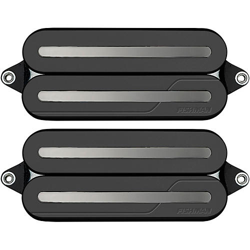 Fishman Fluence Open Core Modern Humbucker 7-String Black Nickel Blades Electric Guitar Pickup Set White - musicians--Friend