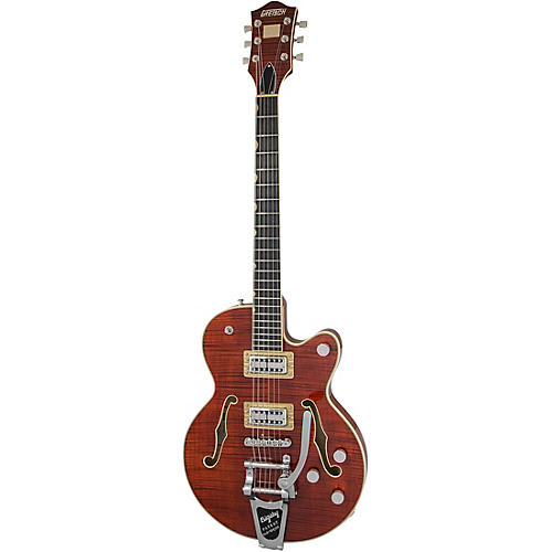 Gretsch Guitars G6659TFM Players Edition Broadkaster Jr. Center Block Bigsby Semi-Hollow Electric Guitar Bourbon Stain - musicians--Friend