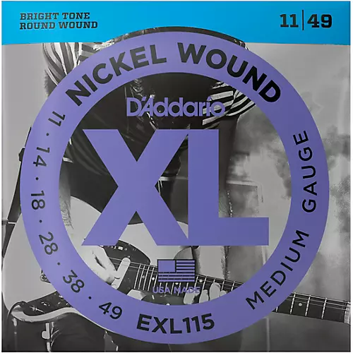 D'Addario EXL115 Medium Gauge Guitar Strings Single-Pack - musicians--Friend