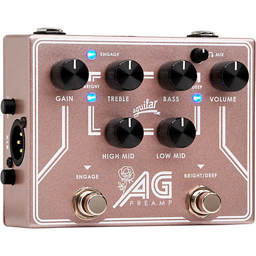 Aguilar AG Preamp for BCAM Bass Effects Pedal Rose Gold - musicians--Friend