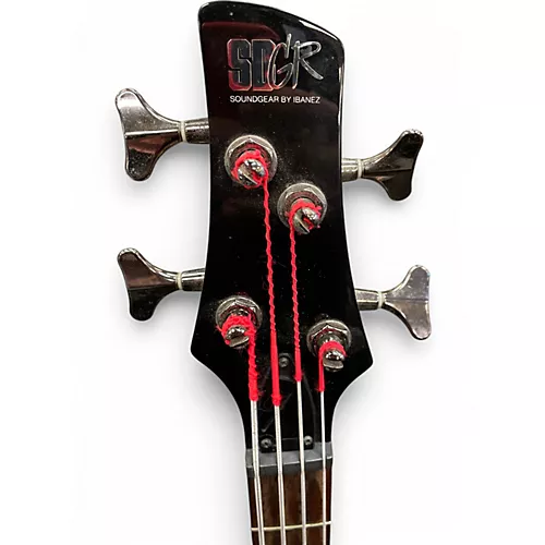 Used Ibanez SR300 Black Electric Bass Guitar Black - musicians--Friend