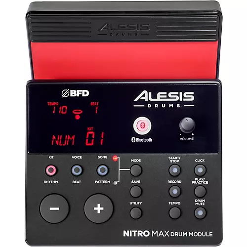 Alesis Nitro Max Expanded Electronic Drum Kit Red - musicians--Friend