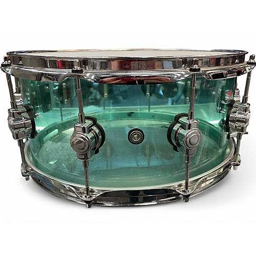Used DW 14X6.5 Design Series Snare SEAGLASS Drum SEAGLASS 213 - musicians--Friend