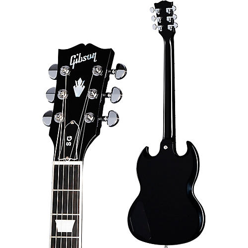 Gibson SG Standard Ebony Limited-Edition Electric Guitar Silver Burst - musicians--Friend
