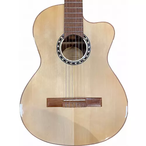 Used Lucero LFN200SCE Natural Classical Acoustic Electric Guitar Natural - musicians--Friend