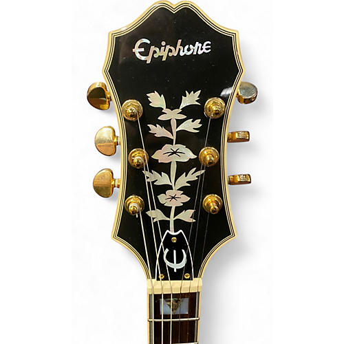 Used Epiphone Sheraton II Natural Hollow Body Electric Guitar Natural - musicians--Friend