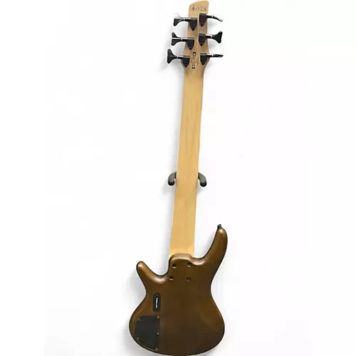 Used Ibanez GSR206 6 String Brown Electric Bass Guitar Brown - musicians--Friend