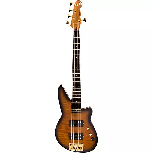Reverend Mercalli 5 FM 5-String Electric Bass Guitar Coffee Burst - musicians--Friend