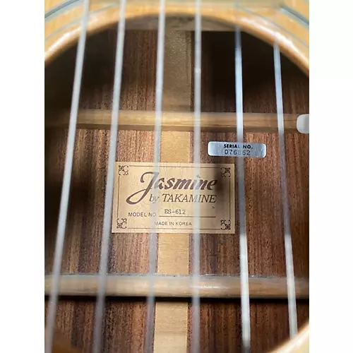 Used Jasmine ES-612 Natural 12 String Acoustic Guitar Natural - musicians--Friend