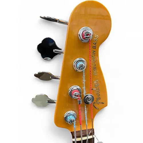 Used 2023 Fender American Ultra Precision Bass Ultraburst Electric Bass Guitar Ultraburst - musicians--Friend