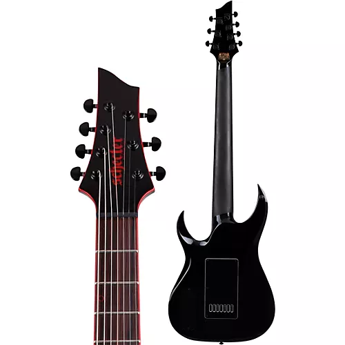 Schecter Guitar Research Sunset-7 ET Red Dawn Electric Guitar Gloss Black - musicians--Friend