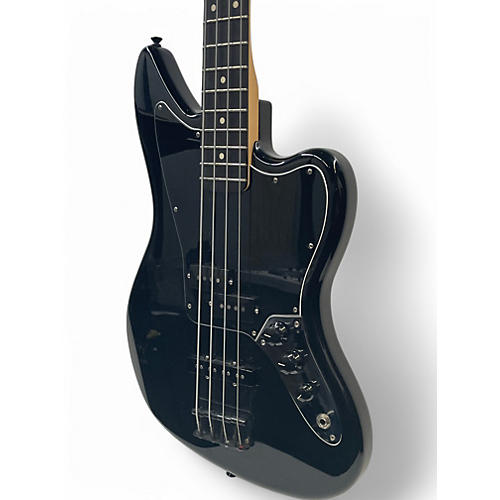 Used Fender FSR Blackout Jaguar Ebony Electric Bass Guitar Ebony - musicians--Friend