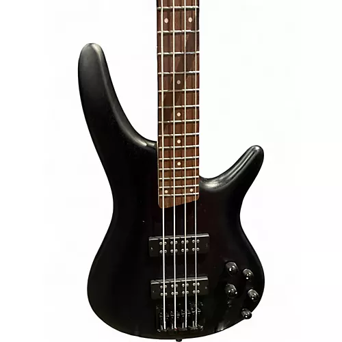Used Ibanez SR300 Black Electric Bass Guitar Black - musicians--Friend